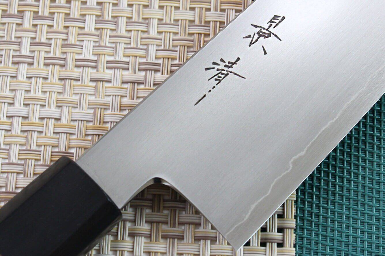 Couteau de chef japonais artisanal Kagekiyo Kurumi Ginsan 21cm
