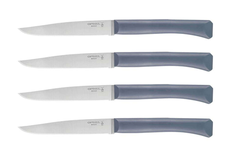 Coffret 4 couteaux Opinel Bon Appétit+ Anthracite 11cm inox