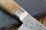 Couteau de chef japonais artisanal Wusaki Nogami BS2 18cm manche noyer