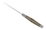 Couteau pliant Laguiole LE FIDELE acier Sandvik manche bois de genévrier 12cm