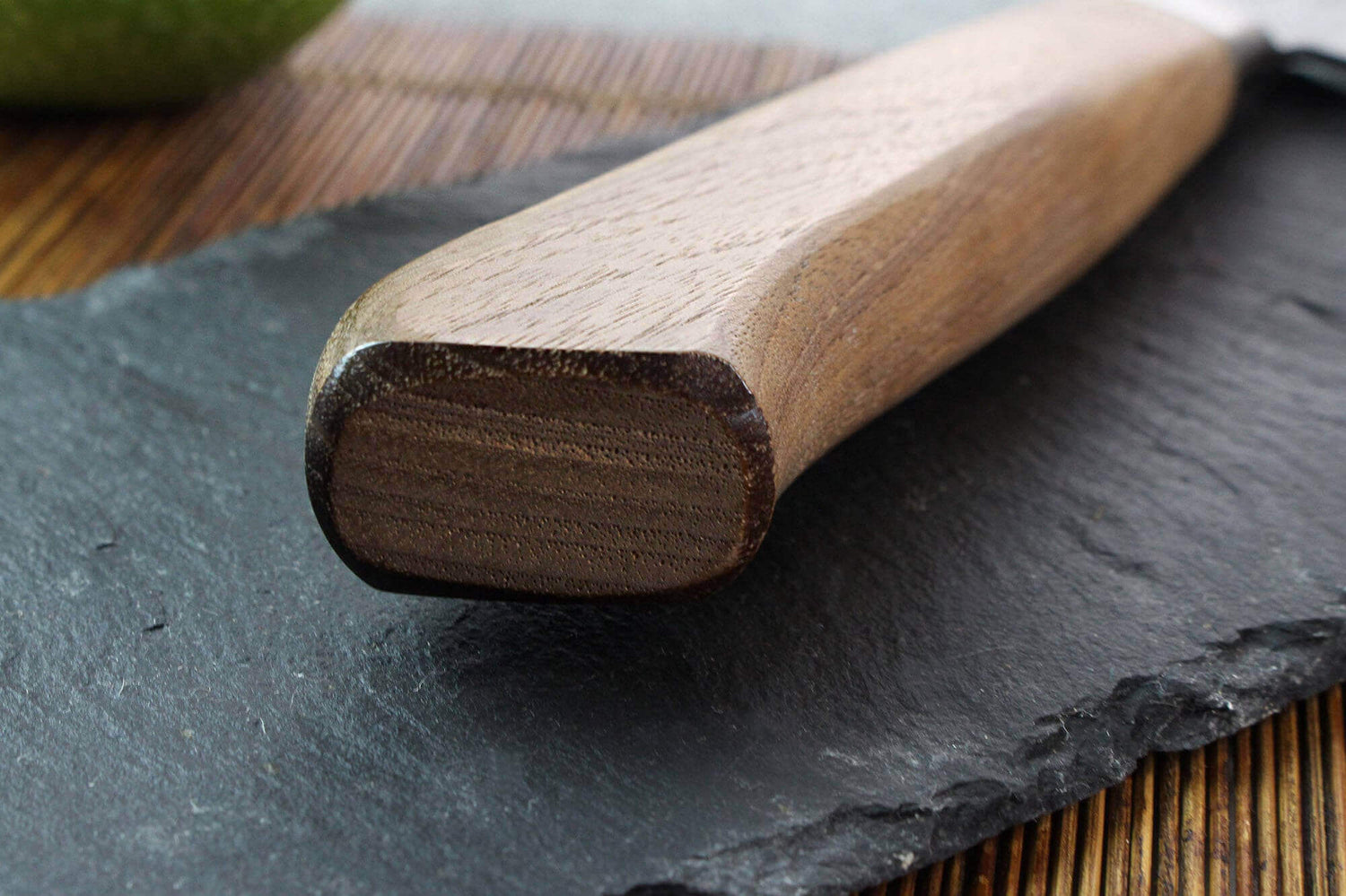 Couteau de chef japonais artisanal Wusaki Nogami BS2 21cm manche en noyer