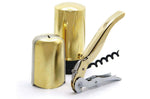Coffret tire bouchon vin et champagne Pulltex 3 pièces - Or