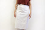 Tablier de cuisinier chef Deren 100% coton blanc