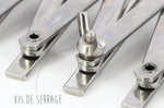 Rouleau multicoupe métal simple 7 roulettes lisses acier inox