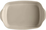 Grand plat à four rectangulaire Emile Henry Ultime 42 x 28 x 9 cm - Argile