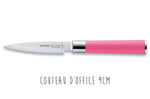 Bloc acrylique 4 couteaux de cuisine Dick Pink Spirit manche rose