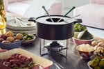 Set de 6 fourchettes à fondue Mono ring manches colorés