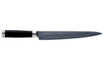 Couteau à trancher Kai Michel Bras n°3 23cm acier inox SG2 alvéolé + fourreau en bois