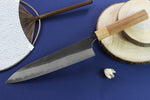 Couteau de chef japonais artisanal Yoshimi Kato AS Brut 21cm