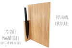 Planche à découper artisanale en bois de chêne Clap Design multifonction 37x24x2cm
