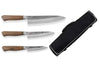 Mallette de 3 couteaux japonais artisanaux Wusaki Nogami