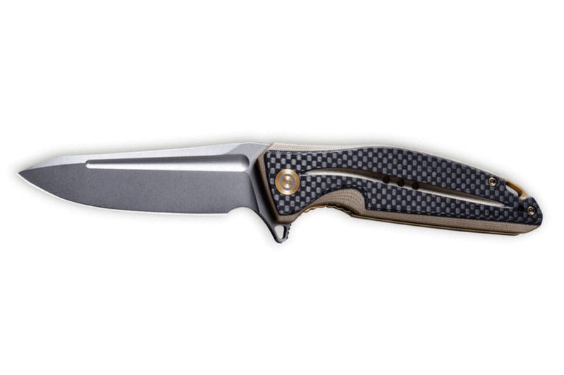 Couteau pliant CIVIVI Statera C901A manche en G10/fibre de carbone marron et noir 11,7cm