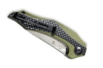 Couteau pliant CIVIVI Plethiros en G10/fibre de carbone 11,2cm - Olive