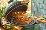 Tablettes latérales en bois d'acacia pour barbecue Big Green Egg Large
