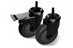 Boîte de 2 roulettes pivotantes à frein Big Green Egg pour chariots et tables
