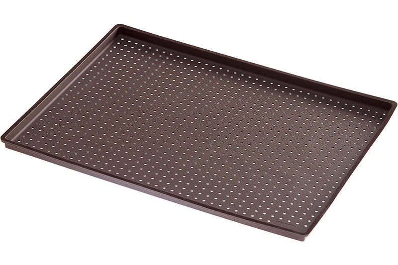 Tapis à pizza Lékué 30x40cm en silicone Platinum marron
