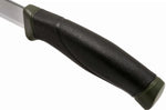 Couteau Mora Companion MG 11863 lame carbone 10,4cm manche caoutchouc noir/kaki + étui