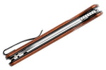 Couteau pliant CIVIVI Chevalier C200223 manche en bois de Bubinga 11,2cm