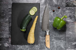 Coffret 3 couteaux Fukito Pakka San Mai Chef + Universel + Office