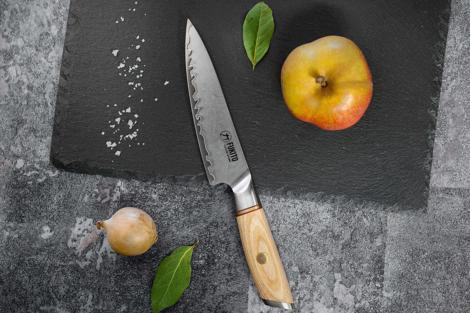 Mallette 4 couteaux de cuisine Fukito Pakka San Mai