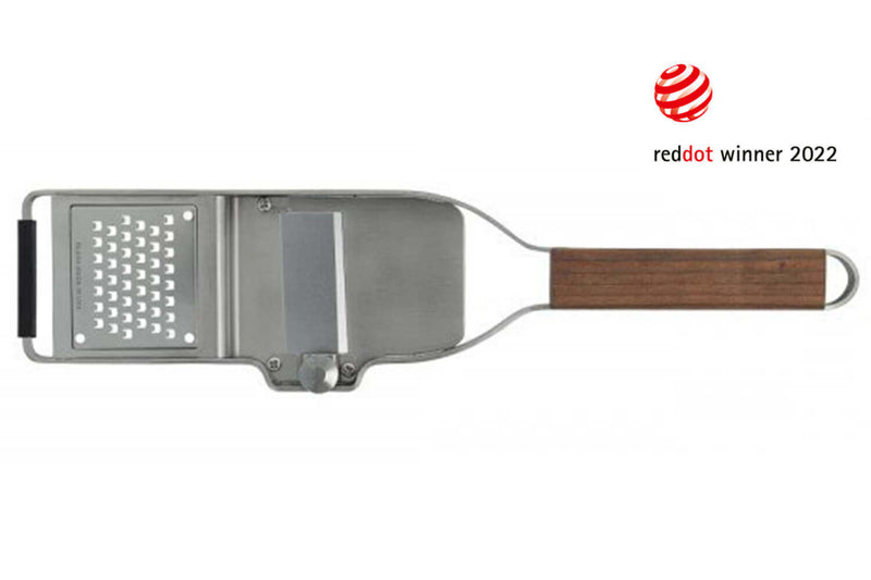 Râpe à truffe 2-en-1 Microplane Master manche en noyer