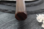 Couteau nakiri japonais artisanal Yoshimi Kato Minamo SG2 Tsuchime 16cm