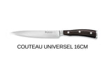 Bloc couteaux Wüsthof Ikon en frêne - 7 couteaux forgés et 2 accessoires