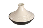 Plat à tajine Staub 20cm en fonte émaillée avec couvercle crème compatible induction