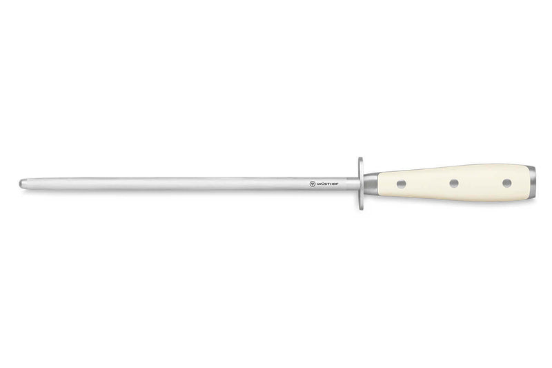 Fusil à aiguiser Wüsthof Classic Ikon blanc grain standard 26cm
