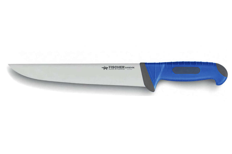 Couteau trancheur 30cm Fischer SWE-STEEL manche bleu ultra confort