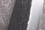 Couteau de chef 21cm japonais artisanal Yuzo Black SLD ébène et cognassier
