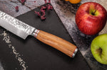 Couteau de chef Wusaki Damas 10Cr 20cm manche en olivier