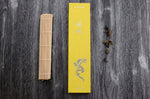 Couteau santoku 16,5cm japonais artisanal Yuzo SLD olivier et cognassier