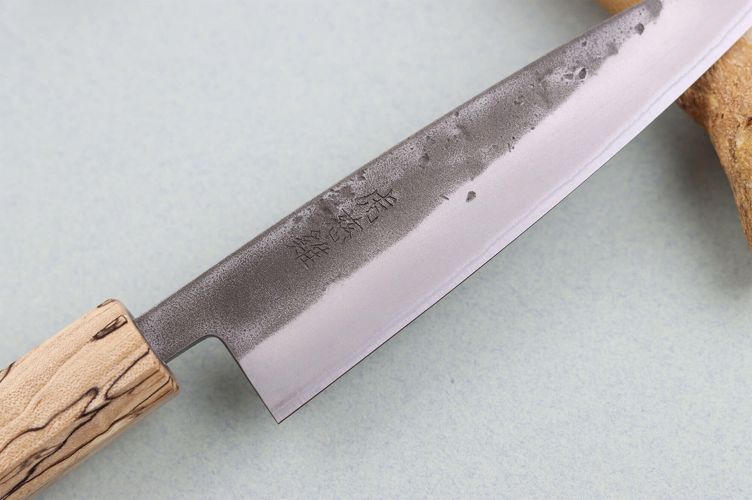 Couteau universel japonais artisanal Wusaki Nakata Erable BS2 13,5cm manche érable