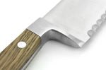 Couteau à pain Güde Alpha Chêne 32cm en acier forgé