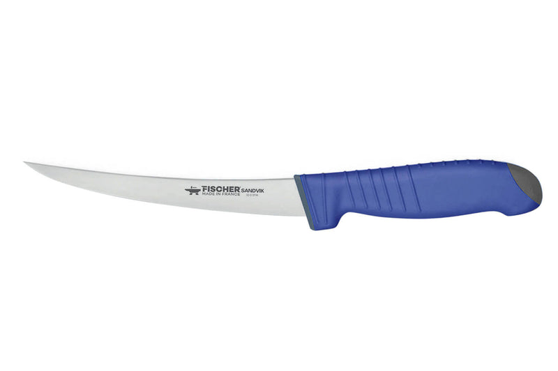 Couteau à désosser semi-flexible 17cm Fischer SWE-STEEL manche ultra confort