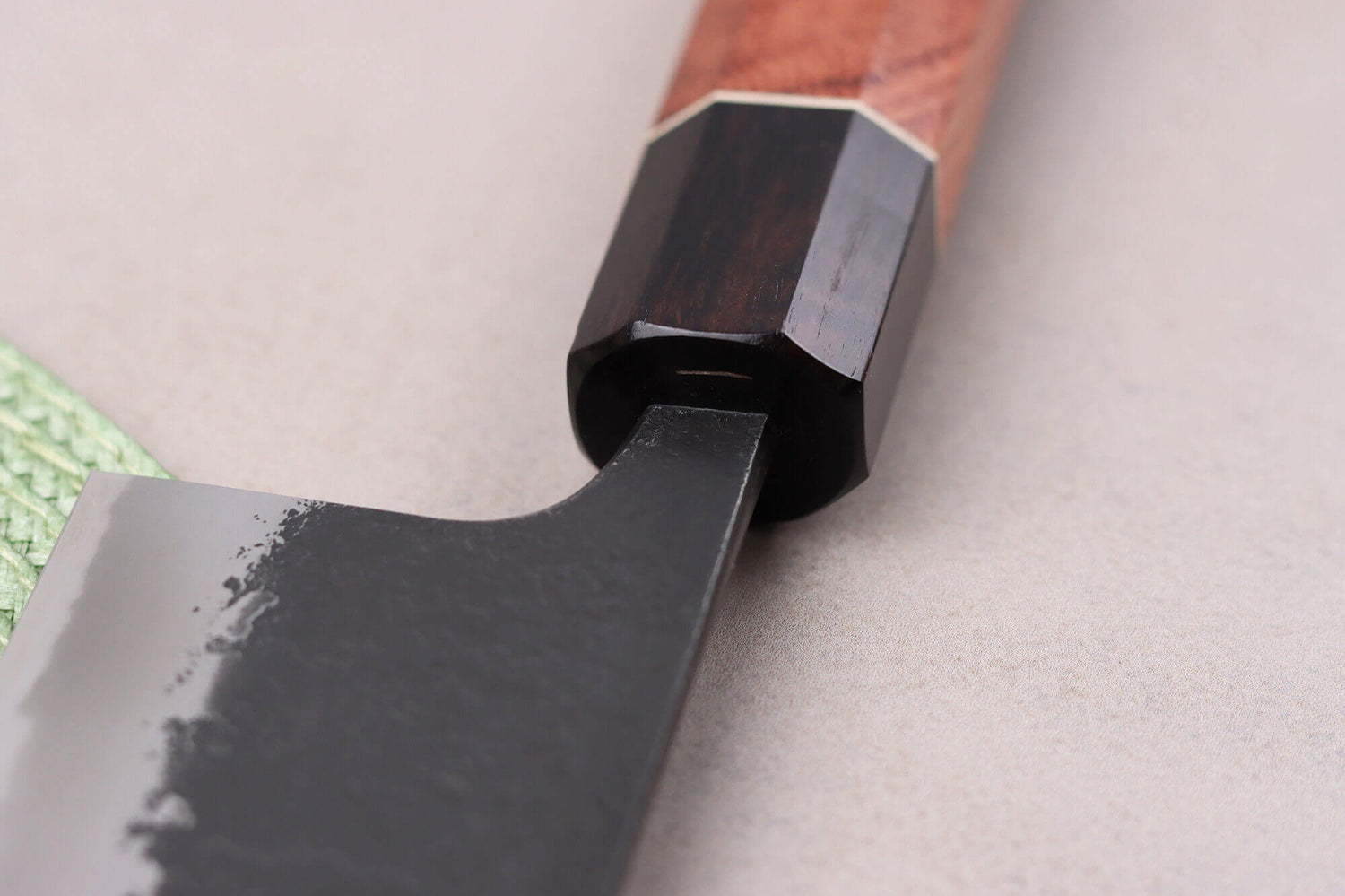 Couteau kiritsuke 24cm japonais artisanal Masashi Yamamoto BS1 Black Nashiji
