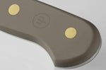 Couteau santoku Wusthof Classic Colour Velvet Oyster forgé lame alvéolée 17cm