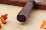 Couteau sujihiki kiritsuke 24cm japonais artisanal Sukenari SG2 damas