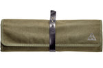 Trousse de cuisinier vide Triangle en toile cirée kaki 45 x 35,5cm