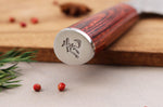 Coffret 2 couteaux Wusaki Pakka X50 pakkawood Santoku + Office