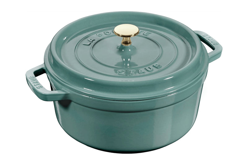Cocotte Staub ronde en fonte émaillée Eucalyptus - 28cm