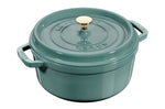 Cocotte Staub ronde en fonte émaillée Eucalyptus - 28cm