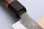 Couteau ko-bunka 13,5cm japonais artisanal Yuzo Black Nashiji