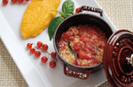 Mini cocotte Staub ronde en fonte émaillée grenadine 10cm